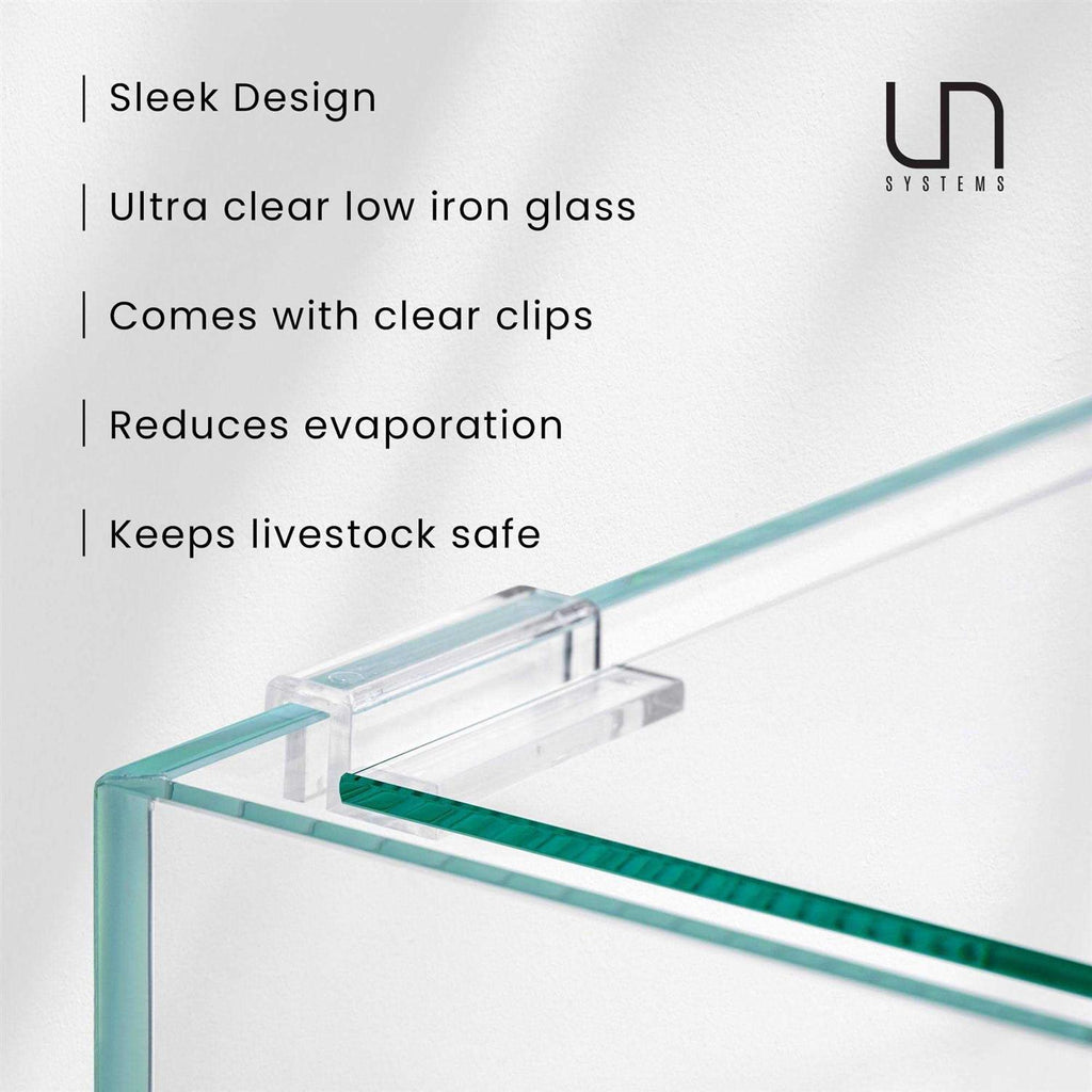 Rimless Tank Glass Lid with Clips V226291