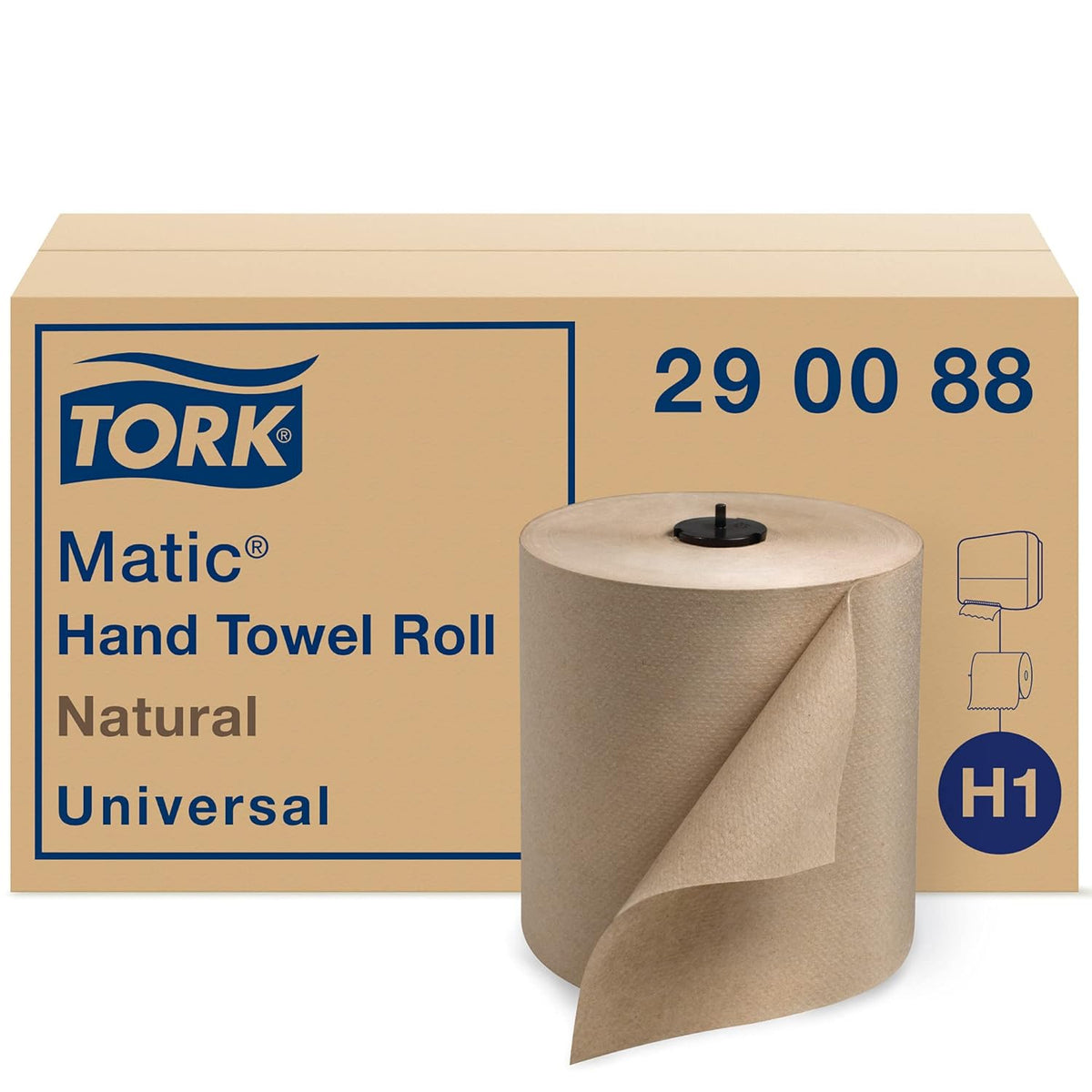 Natural Single-Ply Hand Roll Towel, Pack of 6 W680671