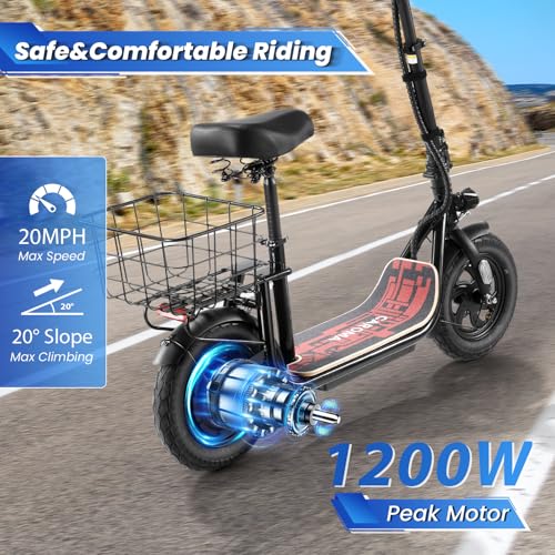 800W/1200W Foldable Electric Scooter with Seat Z949405