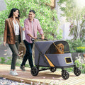 Pet Stroller with Brakes and Storage Pocket B415701
