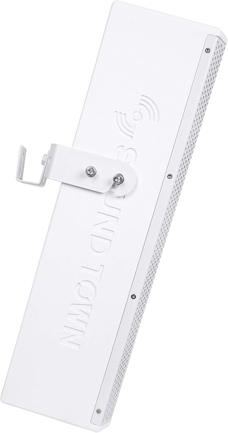 White Pair of Passive Wall-Mount Column Mini Line Array Speakers with 4 x 5” Woofers K184683