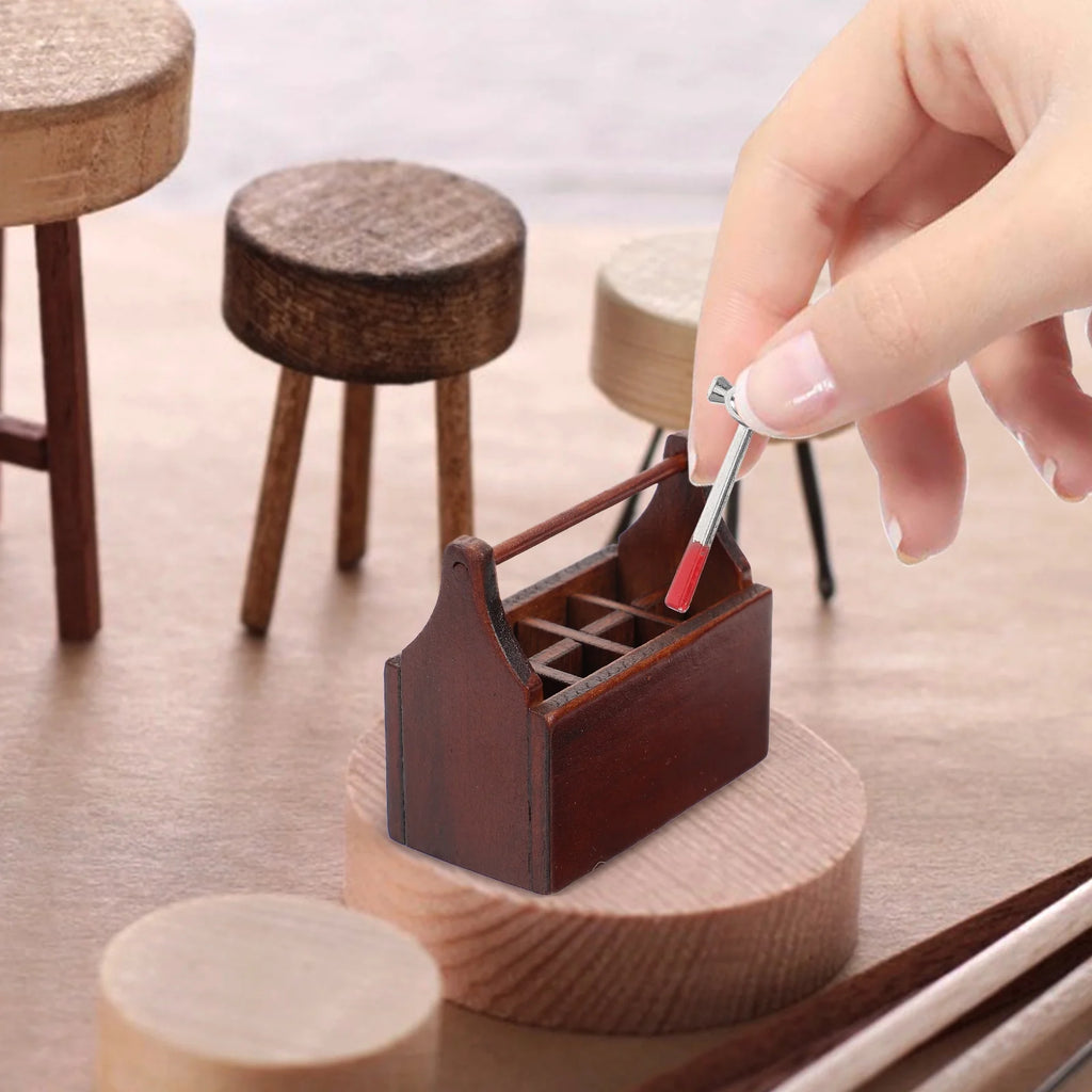 Walnut Toy Tabletop Decor Miniature House Accessories I75567