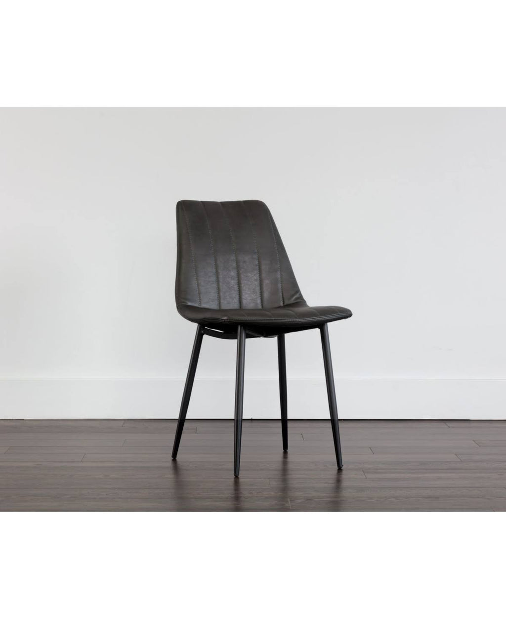 Black Faux Leather Dining Chair A419942