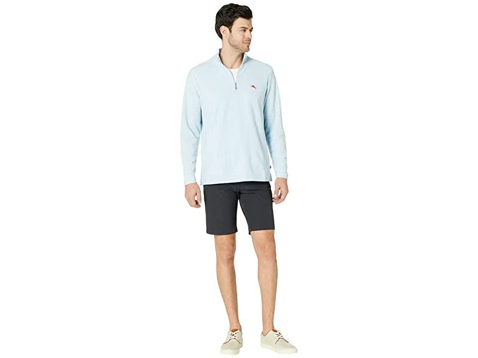 Men's Half-Zip Light Sky Hthr Size L E3075