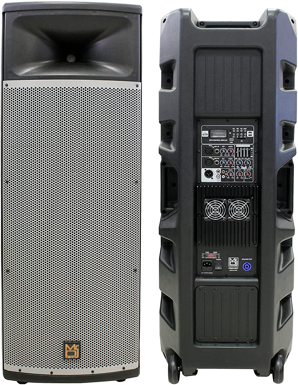 Dual 15” 3-Way Full-Range Powered DJ PA Loudspeaker I473495
