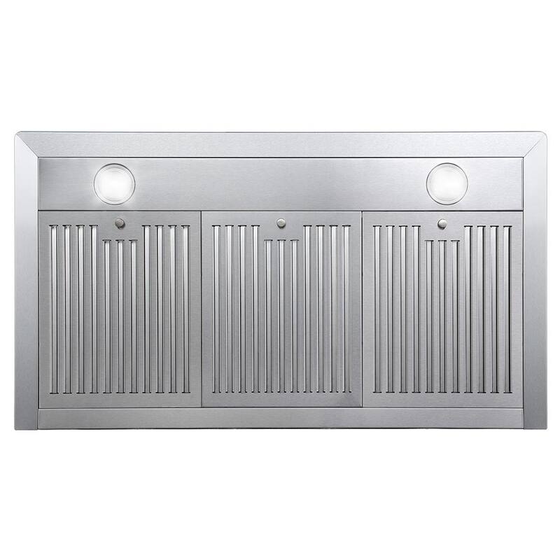 36 in. Stainless Steel Ductless Wall Mount Range Hood with Carbon Filter R773550