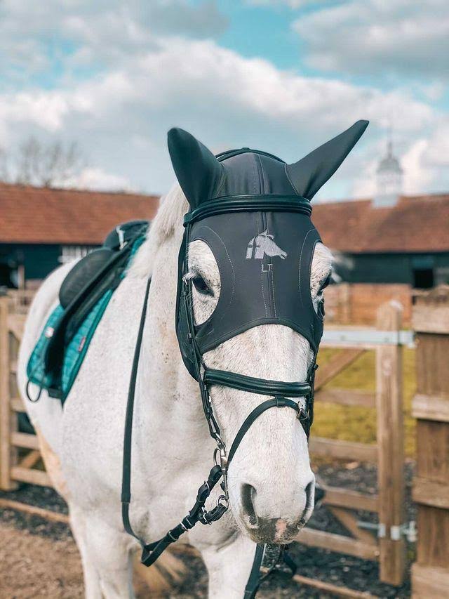 Black Velcro Mask with Ears Medium S5490