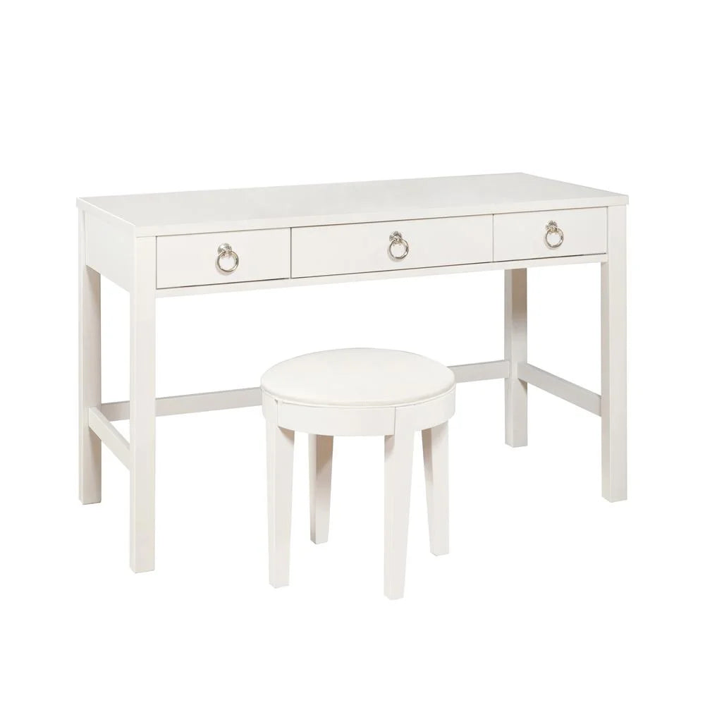 3 Drawer Vanity Desk and Upholstered Stool Set Z8340