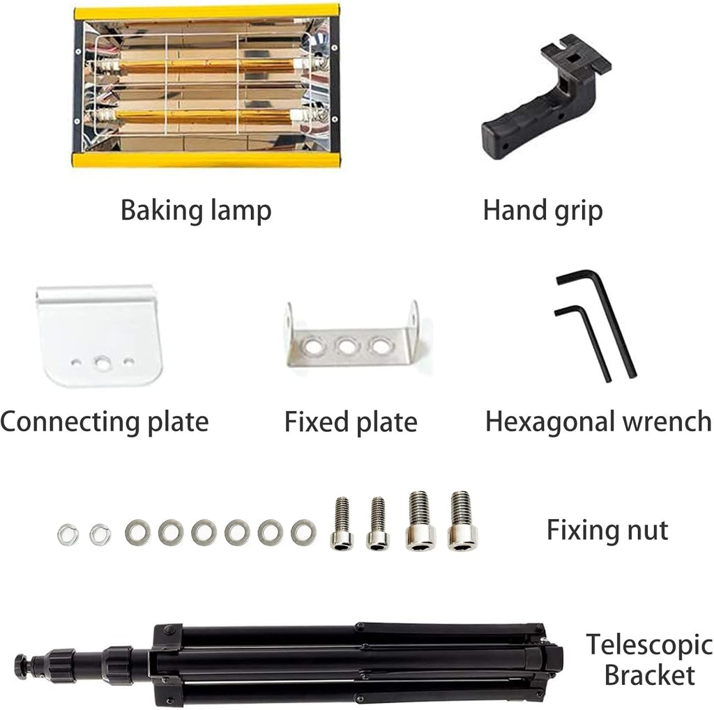 2000W Infrared Paint Drying Lamp D627