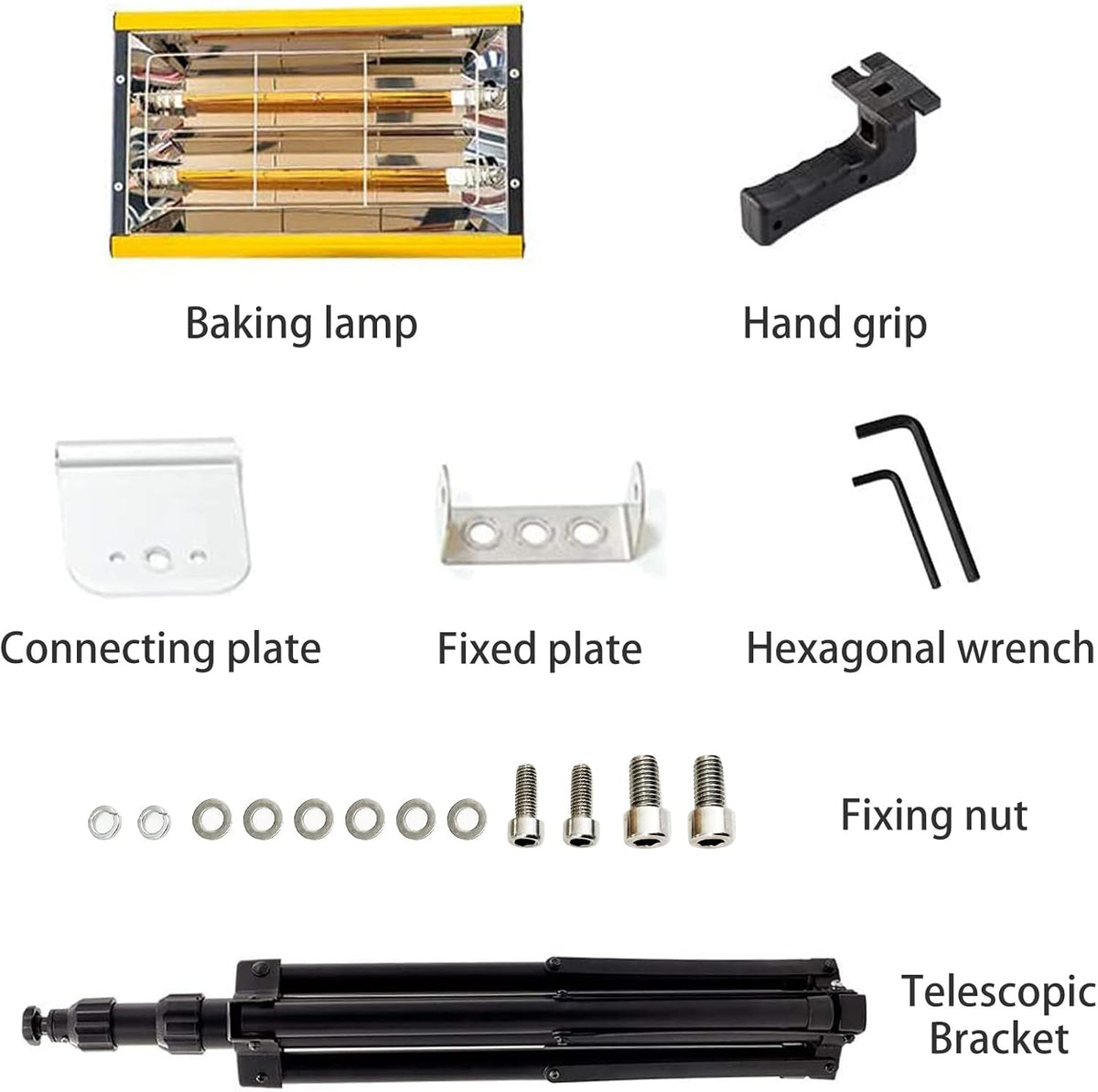 2000W Infrared Paint Drying Lamp D627