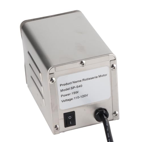 Stainless Steel BBQ Rotisserie Motor Electric Roaster 50-70kgF Torque Capacity US Plug 110V M935