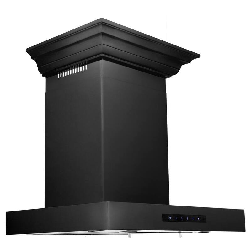 Black Stainless Steel Wall Mount Range Hood F600819