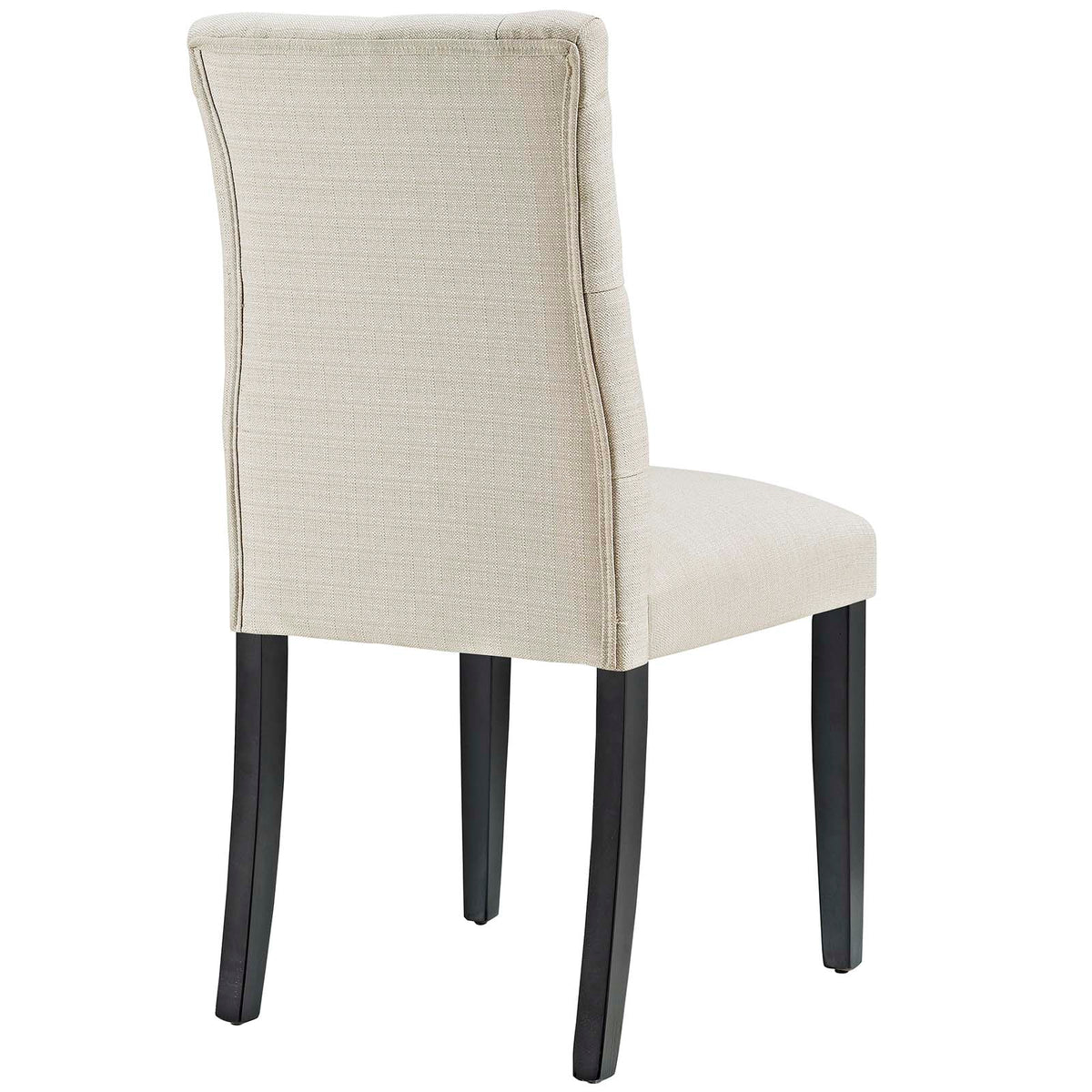 Beige Button Tufted Fabric Dining Chair B118066