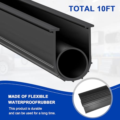Black 16 Ft Rubber Garage Door Seal Kit O960915
