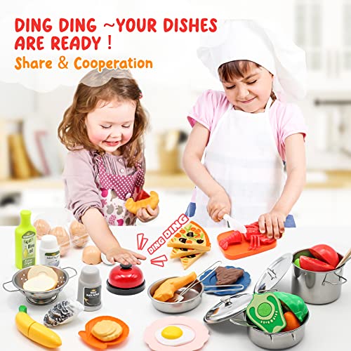 38Pcs Stainless Steel Toy Cookware Set J1081