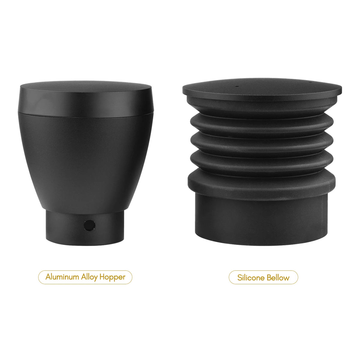 Aluminum Alloy Single Dose Hopper with Silicone Bellow Coffee Grinder Accessories Y33648