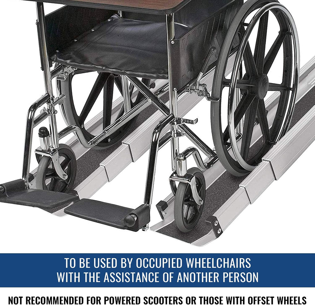 Portable Adjustable 3-5 Ft Wheelchair Ramp with Storage Bag O6601