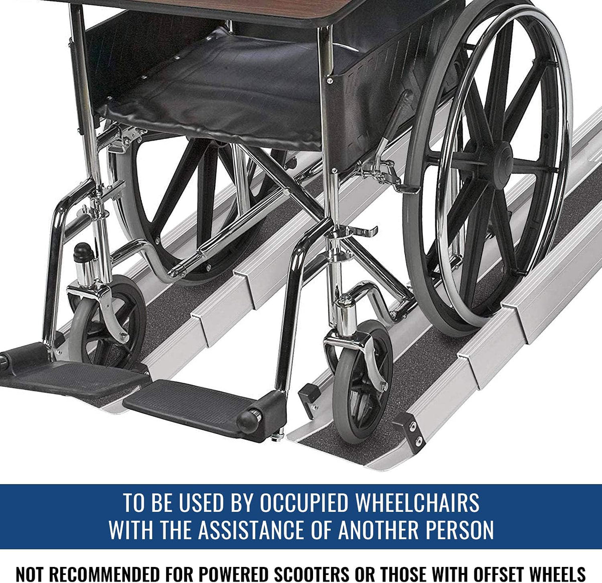 Portable Adjustable 3-5 Ft Wheelchair Ramp with Storage Bag O6601