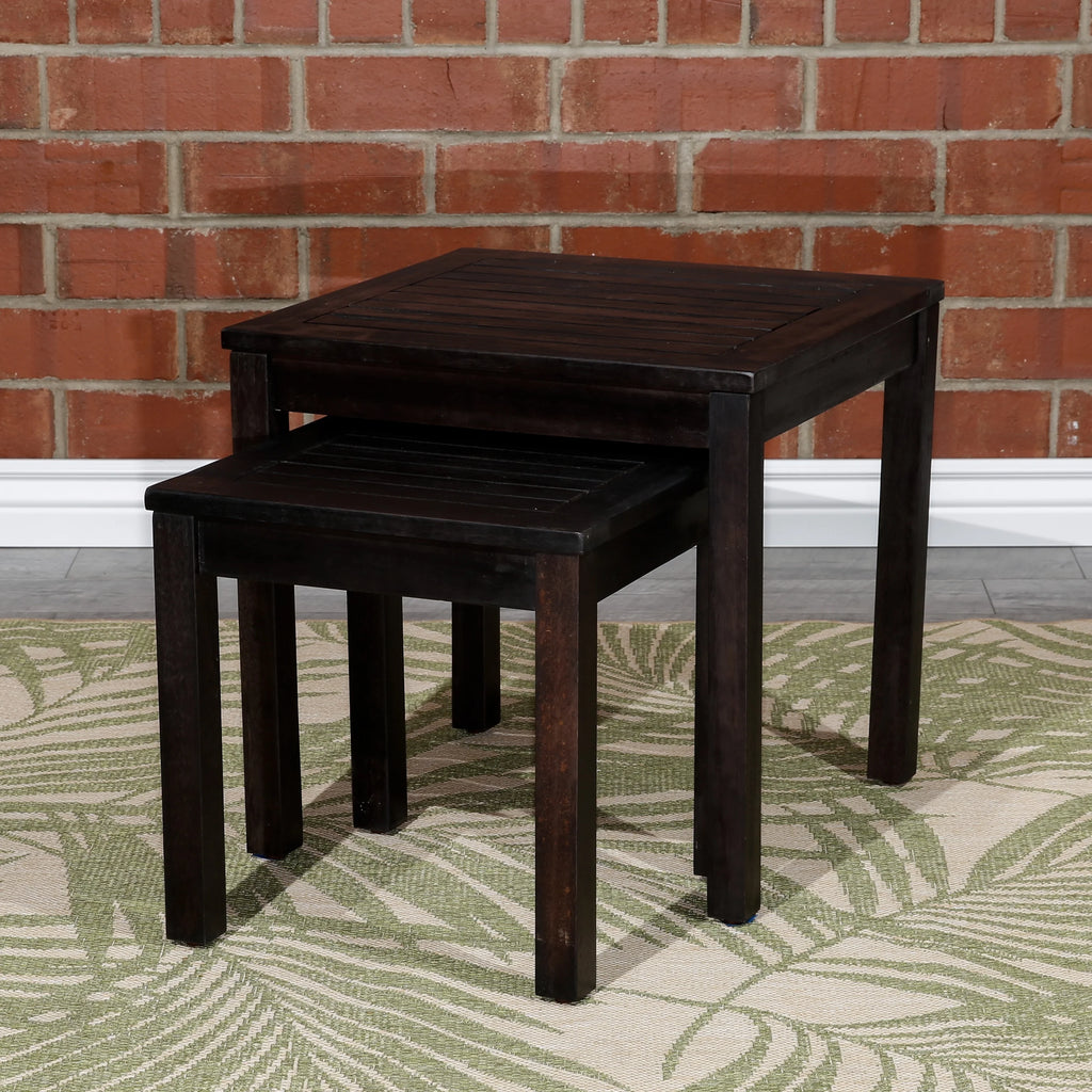 Espresso Nesting Table Set J976