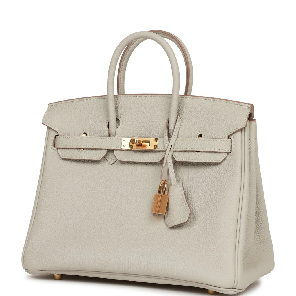 Birkin 25 Gris Perle Togo Gold Hardware S52092