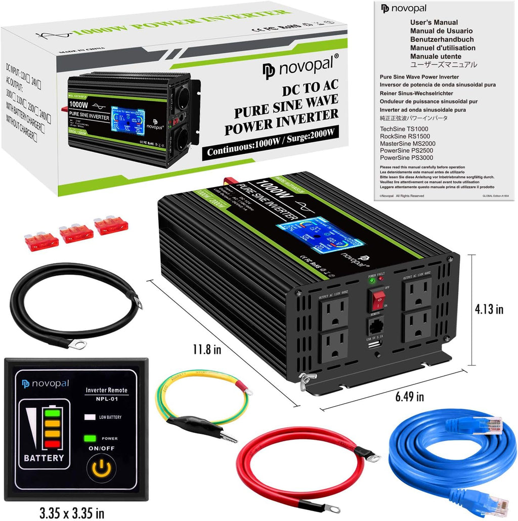 1000 Watt Pure Sine Wave Power Inverter L501