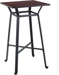 Brown Square Solid Wood Bar Table K601