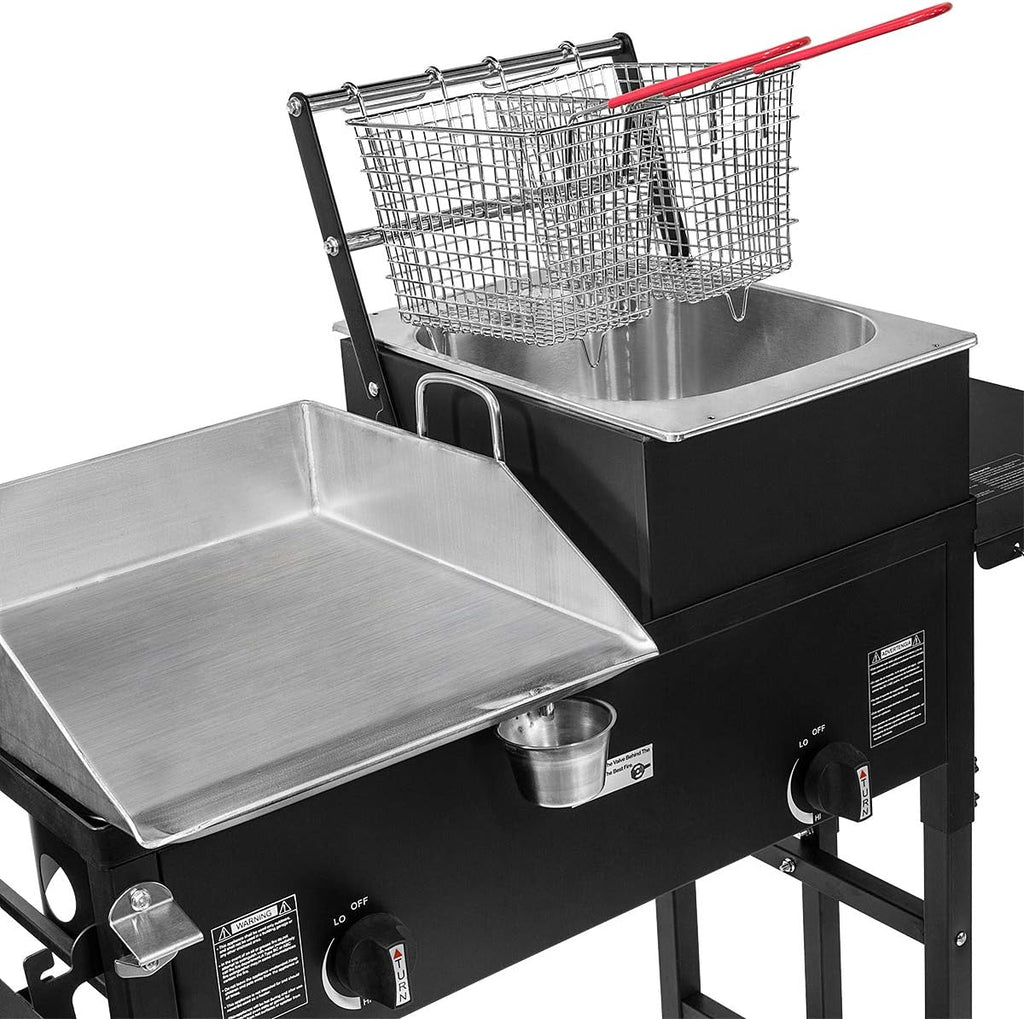 58,000 BTU Outdoor Dual Burner Stove with Wheels Q154477