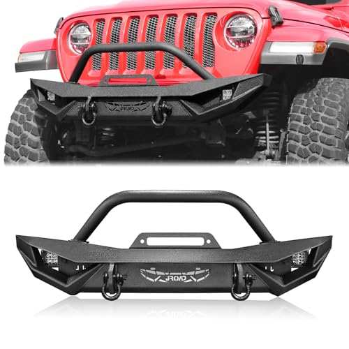 Front Bumper with LED Lights, 2 x D-Rings, Winch Plate H88874