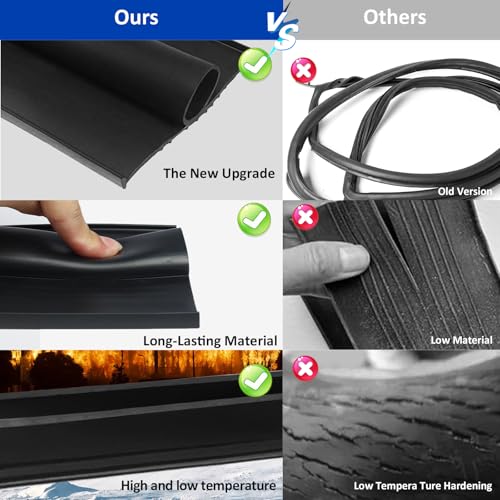 Black 16 Ft Rubber Garage Door Seal Kit O960915
