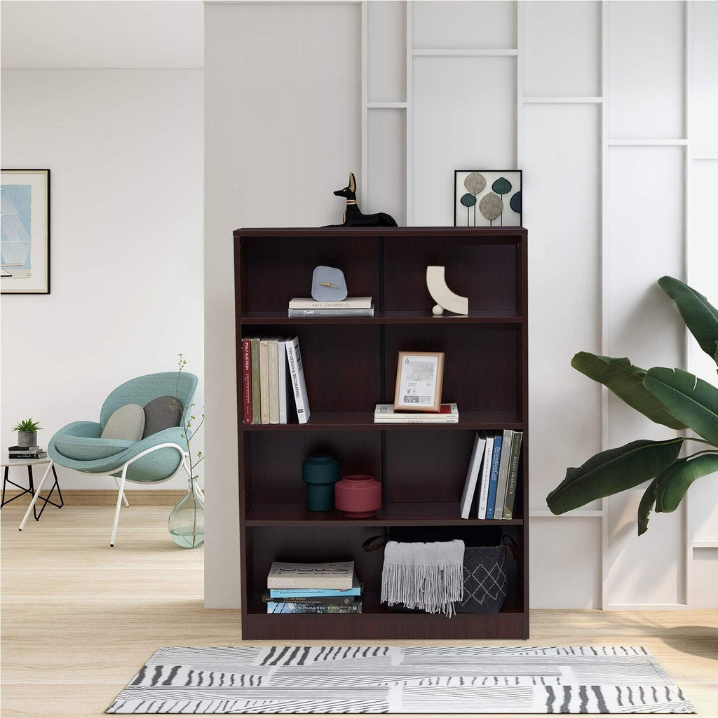 Mahogany 4-Shelf Bookcase O310