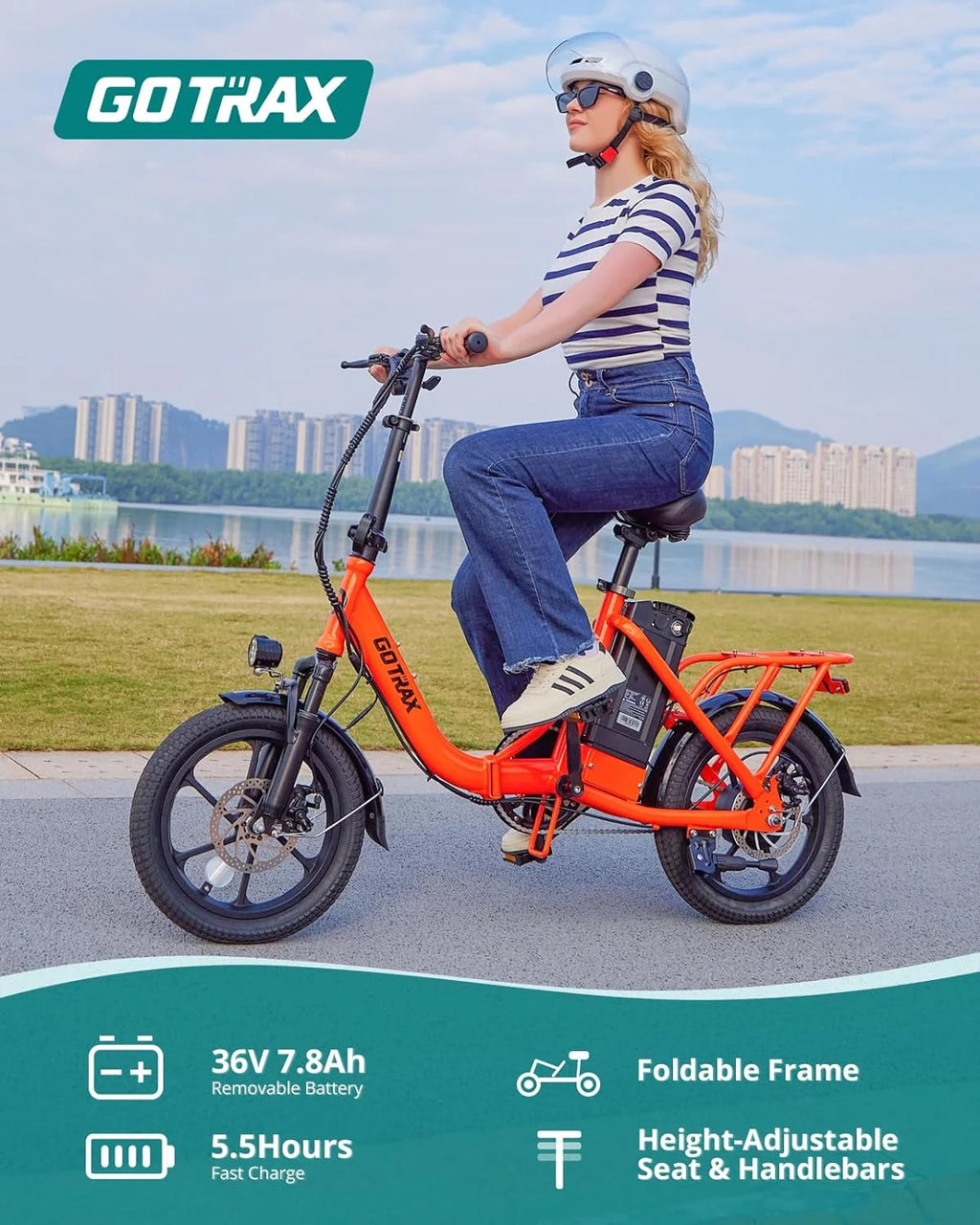16" 350W Folding Electric Bike U466