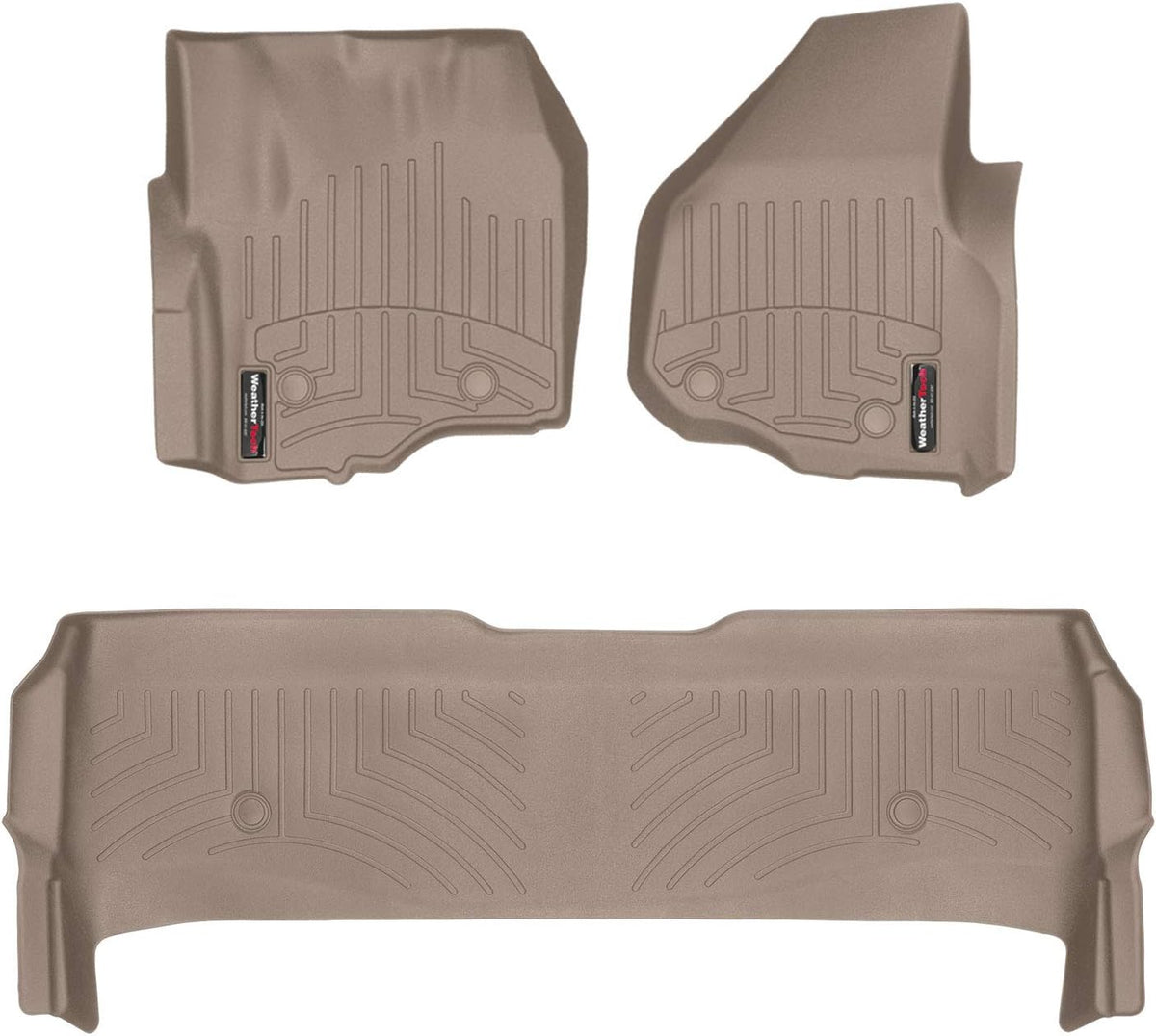 Tan Custom Fit FloorLiner for Ford F-250/F-350/F-450/F-550 -1st & 2nd Row V902051