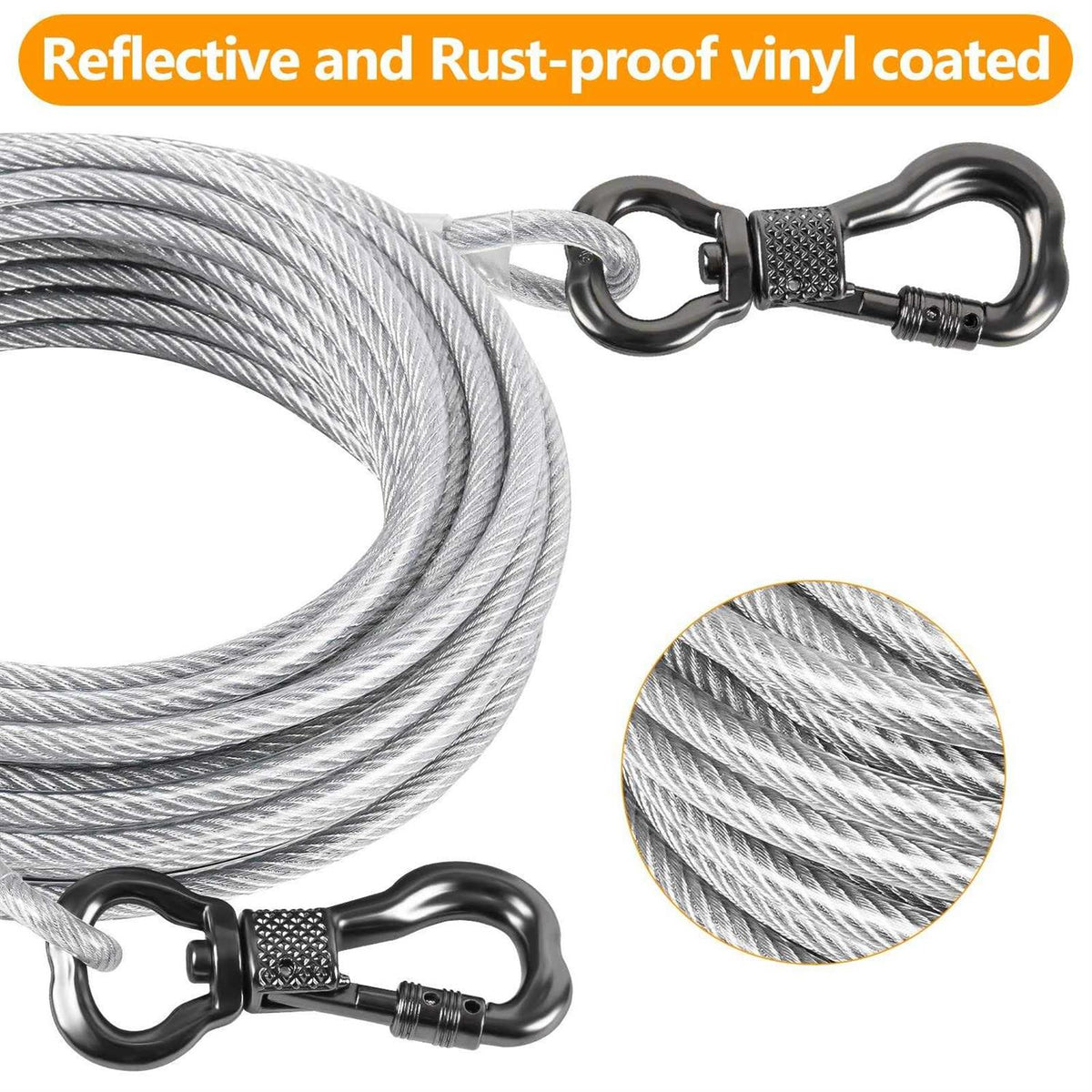 Reflective Dog Tie Out Cable G499110