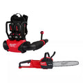 18V Brushless Cordless Backpack Blower Kit with 16 in. Chainsaw Z19392