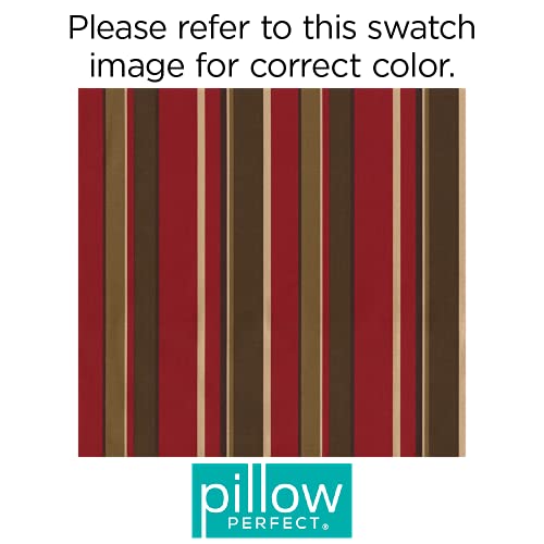 Stripe Indoor/Outdoor Tufted Chair Seat Cushion with Ties, 2 Count X91072