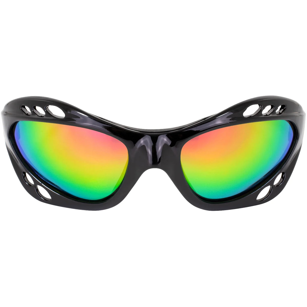 Black Padded Polarized Sunglasses with Strap K301162