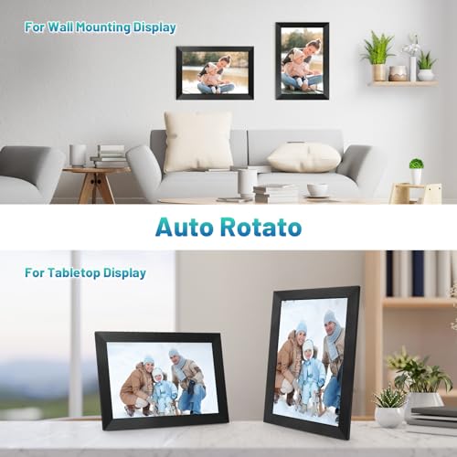 Black 10.1 Inch WiFi Digital Photo Frame with 32GB Storage L3285