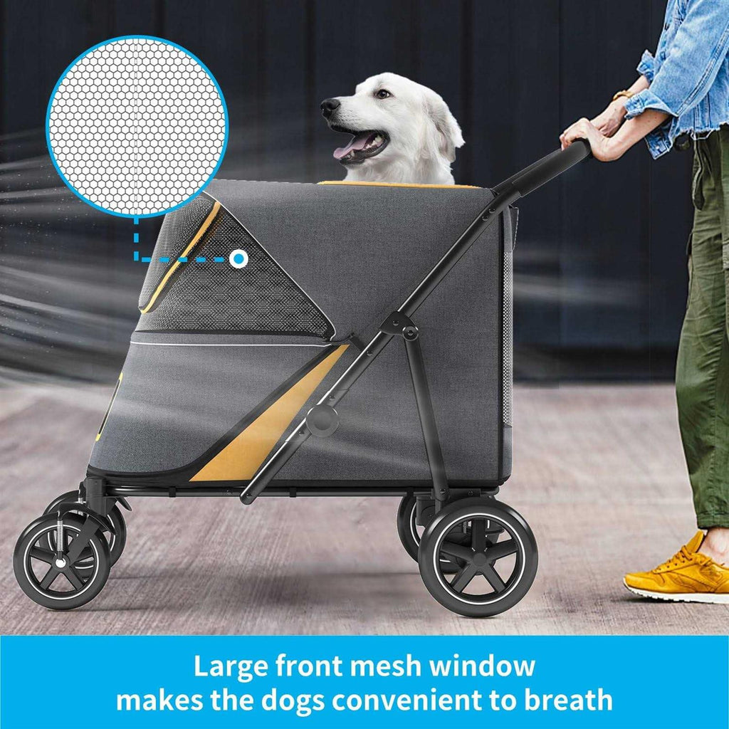 Pet Stroller with Brakes and Storage Pocket B415701