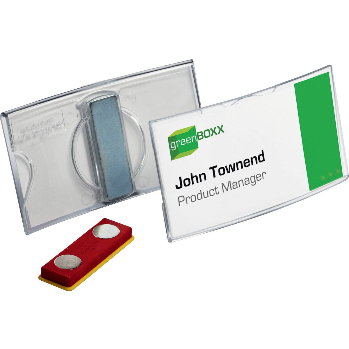 Convex Name Badge with Magnet - 25/Box U22840