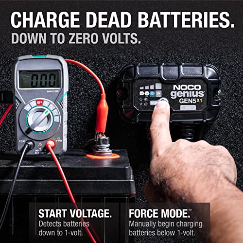 1-Bank 5A 12V Waterproof Marine Battery Charger O3681