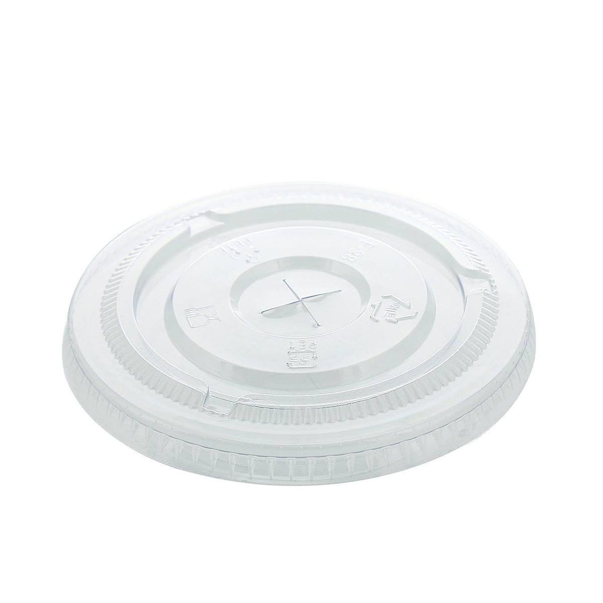 Clear Pet Lids with Straw Slots, Case of 1,000 D67465