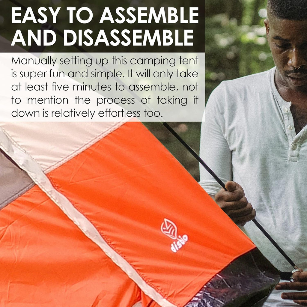 2 Person Waterproof Lightweight 190T Polyester Camping Tent F657