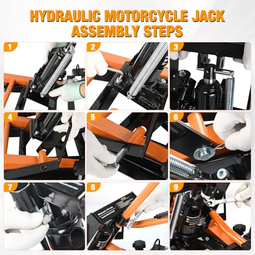 1500 LBS Hydraulic Motorcycle Lift Jack L999970