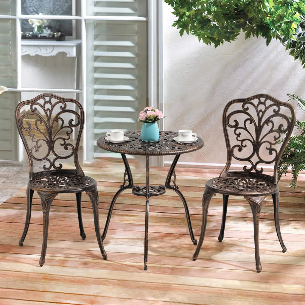 3-Piece Cast Aluminum Outdoor Bistro Set I1316