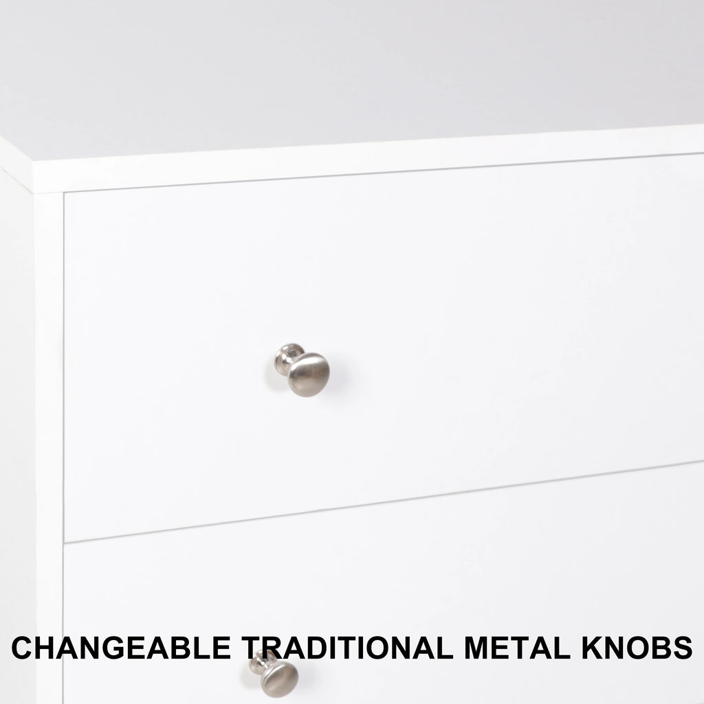 White 5 Drawer Dresser J53583