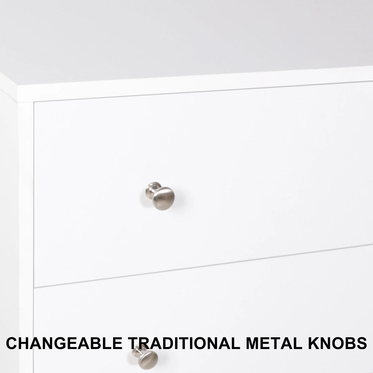 White 5 Drawer Dresser J53583
