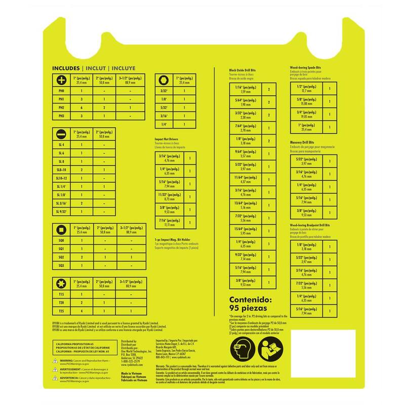 Drill and Impact Drive Kit 95-Piece U688449