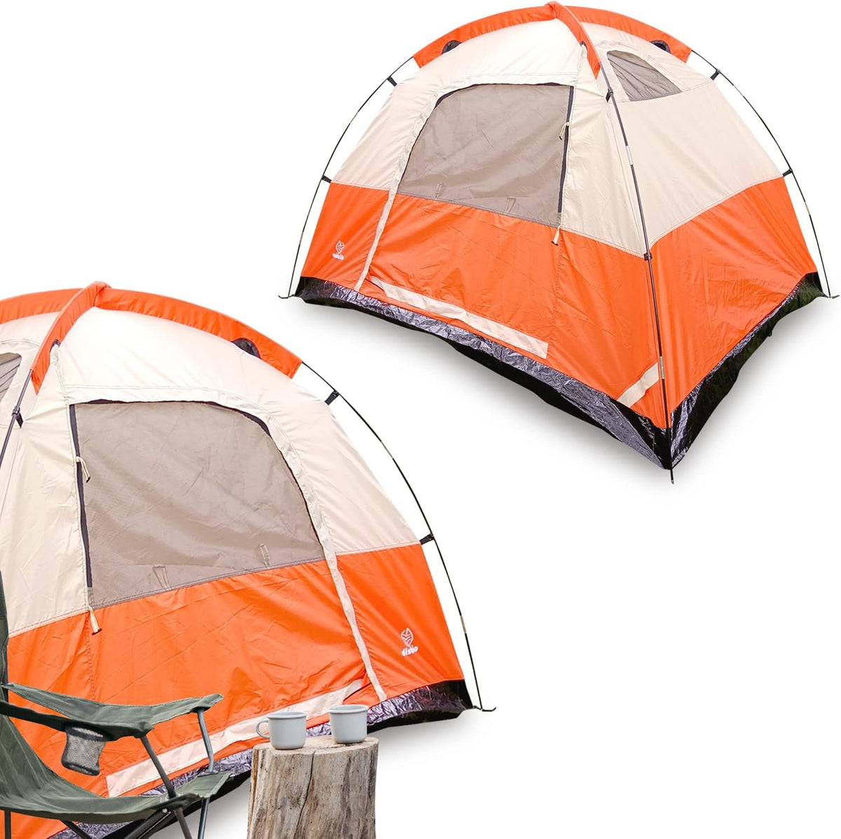 2 Person Waterproof Lightweight 190T Polyester Camping Tent F657