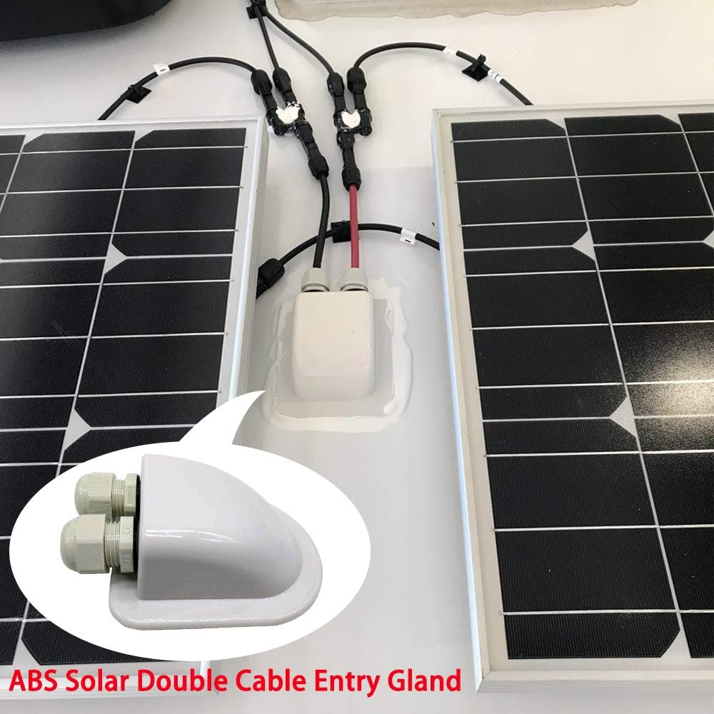 100 Watts Monocrystalline Solar RV Kit with 20A PWM LCD Charge Controller A64593