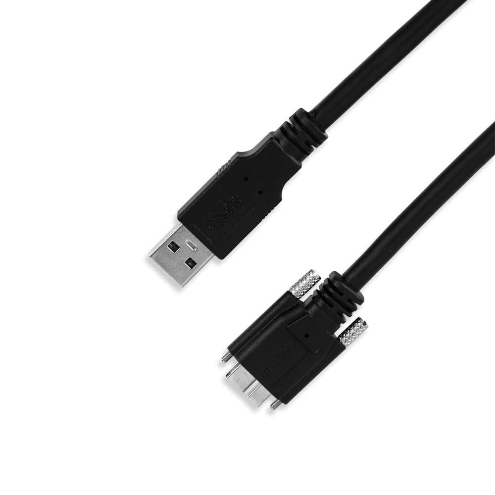 USB 3.0 Cable A/M to Micro B/M Dual Screw Locking 3M T917545